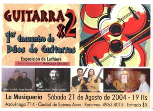 Afiche Festival Guitarra x 2 Buenos Aires 2004